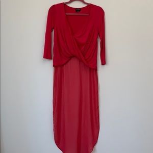 2016 Bebe high low wrap top